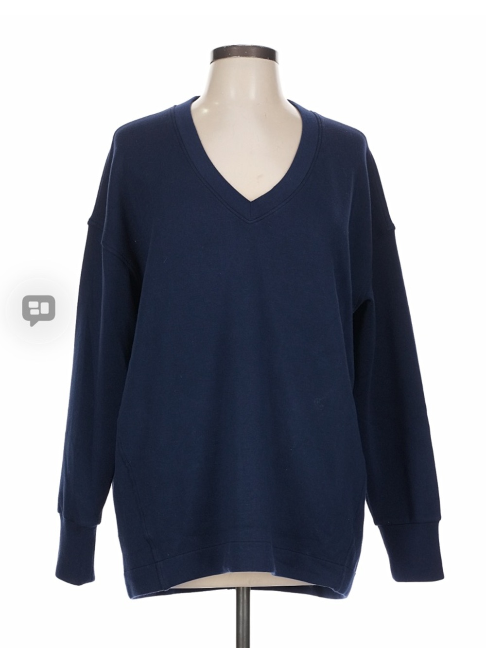 SPANX Navy Air Essentials V-Neck Tunic - Picture 2 of 7